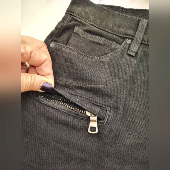 Hudson Blunder V2 Skinny Biker Moto Motorcycle Jeans Pants Black Denim Sz 29 - Picture 7 of 16